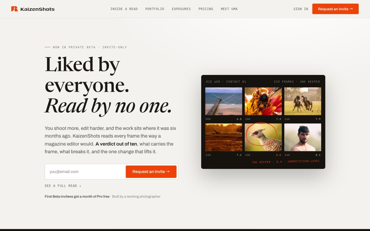 KaizenShots, the live product